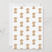 Zwei wild lebende Safari-Tiere Kindergeburtstag Pa Einladung (Rückseite)