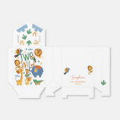 Zwei wild lebende Safari-Tiere Kindergeburtstag Pa Geschenkschachtel (Ungefaltet)