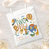 Zwei wild lebende Safari-Tiere Kindergeburtstag Pa Geschenktütchen (Ausgeschnitten)