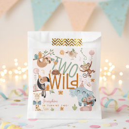 Zwei wild lebende Safari-Tiere Kindergeburtstag Pa Geschenktütchen