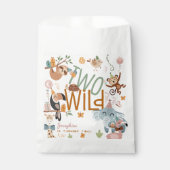 Zwei wild lebende Safari-Tiere Kindergeburtstag Pa Geschenktütchen (Vorderseite)