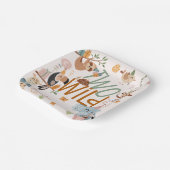 Zwei wild lebende Safari-Tiere Kindergeburtstag Pa Pappteller (Gewinkelt)