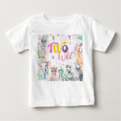 Zwei wild lebende tropische Safari-Tiere zum zweit Baby T-shirt (Vorderseite)