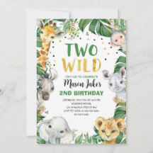 ZWEI WILD Safari Jungle Animes 2. Geburtstag