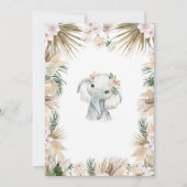 ZWEI WILD Safari Pampas Grass Animals 2. Geburtsta Einladung (Rückseite)