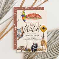 Zwei wilde australische Tiere 2. Geburtstag