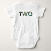 Zwei wilde Birthday-Bodysuit Baby Strampler (Rückseite)