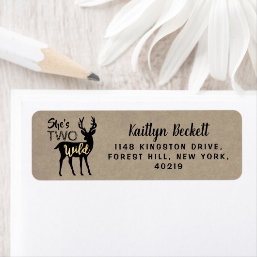 Zwei wilde Girls Woodland Deer 2. Geburtstag (Insitu)