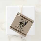 Zwei wilde Girls Woodland Deer 2. Geburtstag Geschenkanhänger (Beispiel)