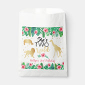 Zwei Wilde Girls Zweite Geburtstagsparty Geschenktütchen (Vorderseite)