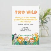 Zwei wilde Jungs zum Geburtstag Einladung (Stehend Vorderseite)