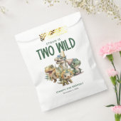 Zwei wilde Niedliche Dinosaurier 2. Geburtstag Par Geschenktütchen (Versiegelt)