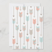 ZWEI wilde Stammespfeile Zweite Geburtstagspartei Einladung (Rückseite)