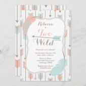 ZWEI wilde Stammespfeile Zweite Geburtstagspartei Einladung (Vorne/Hinten)