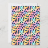 Zwei wilde tropische Safari-Tiere Mädchen Geburtst Einladung (Rückseite)