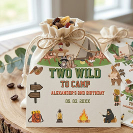 Zwei Wilde zum Camp Safari Wald 2. Geburtstag Geschenkanhänger