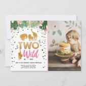 Zwei wildes einladung (Vorderseite)