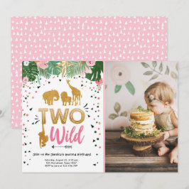 Zwei wildes einladung