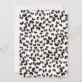 Zwei Wildleopard Print Safari Tiere Geburtstag Inv Einladung (Rückseite)