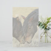 Zwei Wildpferde Briefpapier (Stehend Vorderseite)