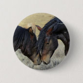 Zwei Wildpferde Button (Vorderseite)