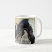 Zwei Wildpferde Kaffeetasse (VorderseiteRechts)