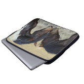 Zwei Wildpferde Laptopschutzhülle (Vorne Knopf)