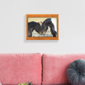 Zwei Wildpferde Leinwanddruck (Insitu (Wohnzimmer))