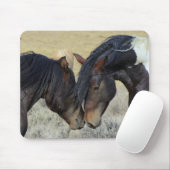 Zwei Wildpferde Mousepad (Mit Mouse)