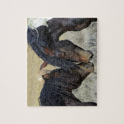 Zwei Wildpferde Puzzle (Vertikal)