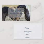 Zwei Wildpferde Visitenkarte (Vorne/Hinten)