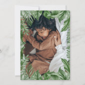 Zwei Wildtiere 2. Geburtstag Foto Einladung (Rückseite)