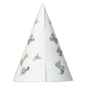 Zwei Wildtiere! Aussie Animal Birthday Party Willk Partyhütchen (Rückseite)