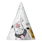 Zwei Wildtiere | Modernes, einfaches Party Partyhütchen (Links)