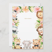 Zwei Wildtiere zum Geburtstag, 2. Geburtstag Einladung (Rückseite)