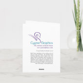 Zwei Windhund-Hunde, die durch Kelli Schwan Karte (Rückseite)