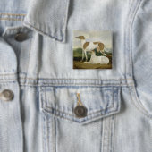 Zwei Windhunde in einer Landschaft (Öl auf Button (Beispiel)