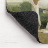 Zwei Windhunde in einer Landschaft (Öl auf Mousepad (Ecke)