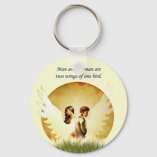 Zwei Wings Schlüsselanhänger (Vorderseite)