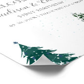 ZWEI WInter Onderland Weihnachten Willkommen zum G Poster (Ecke)