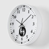 Zwei Wirbel im Uhrzeigersinn Wanduhr (Winkel)