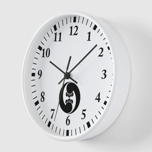 Zwei Wirbel im Uhrzeigersinn Wanduhr (Winkel)