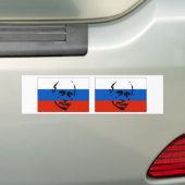ZWEI Wladimir Putin/russische Flagge Autoaufkleber (Auf Auto)