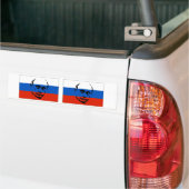 ZWEI Wladimir Putin/russische Flagge Autoaufkleber (Auf Lkw)