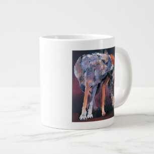 Zwei Wölfe 2001 Jumbo-Tasse