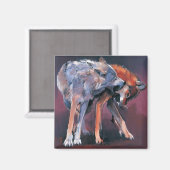 Zwei Wölfe 2001 Magnet (Vorderseite/Rückseite)