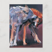 Zwei Wölfe 2001 Postkarte (Vorderseite)