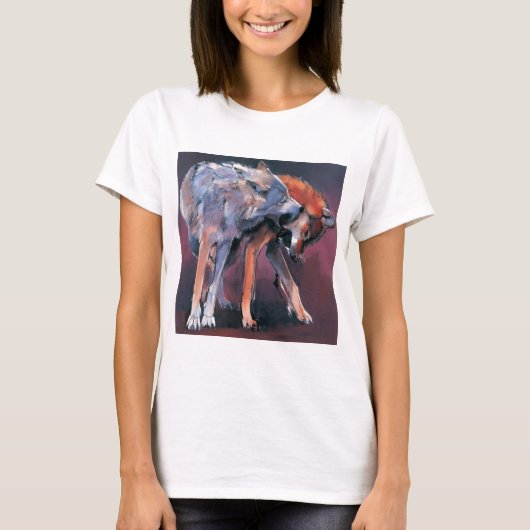 Zwei Wölfe 2001 T-Shirt (Vorderseite)