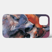 Zwei Wölfe Case-Mate iPhone Hülle (Rückseite (Horizontal))