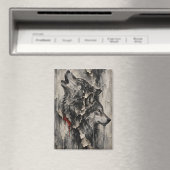 Zwei Wölfe, Ein Herz Magnet (In Situ (Geschirrspüler))